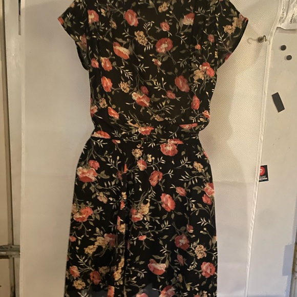 Reformation Black Floral Midi Dress - Picture 2 of 9
